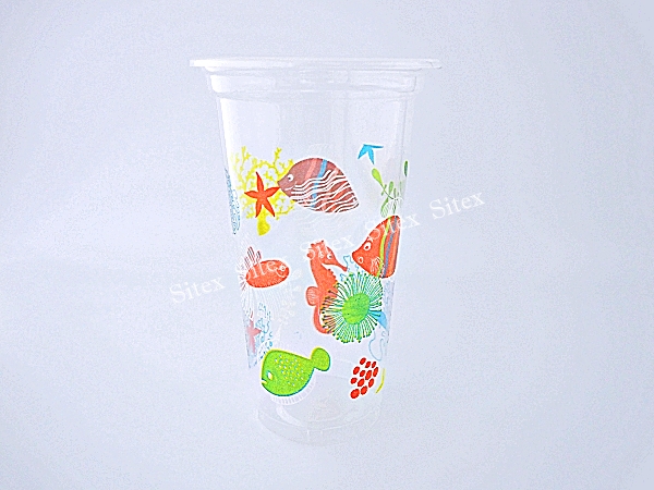 ถ้วยน้ำ 20&nbsp;oz.เรียบ  ลาย Fish Marine