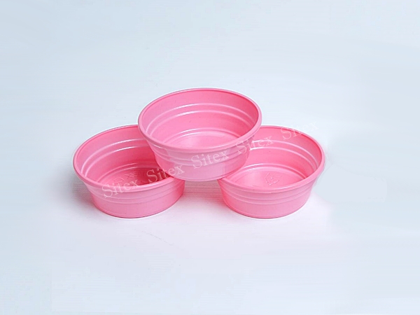 ชามไอศครีม PS รุ่นซุปเปอร์จิ๋วนูนสีชมพู