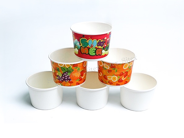 ถ้วยไอศกรีม 260 CC ปาก90 พิมพ์ลาย