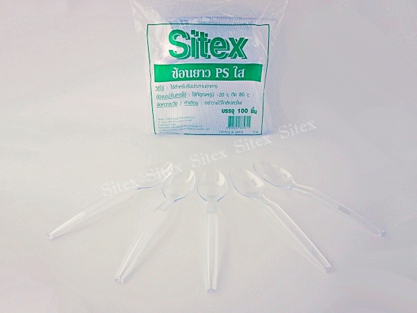 ช้อนยาว PS ใส