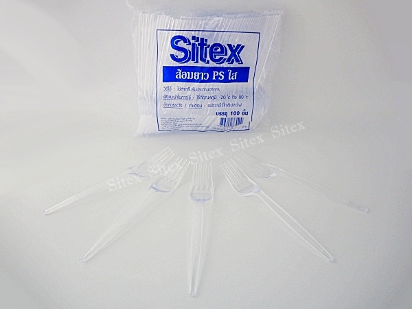 ส้อมยาว PS ใส