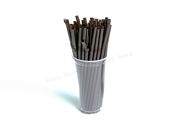 หลอดหักงอ สีน้ำตาล ขนาด 8 ml.