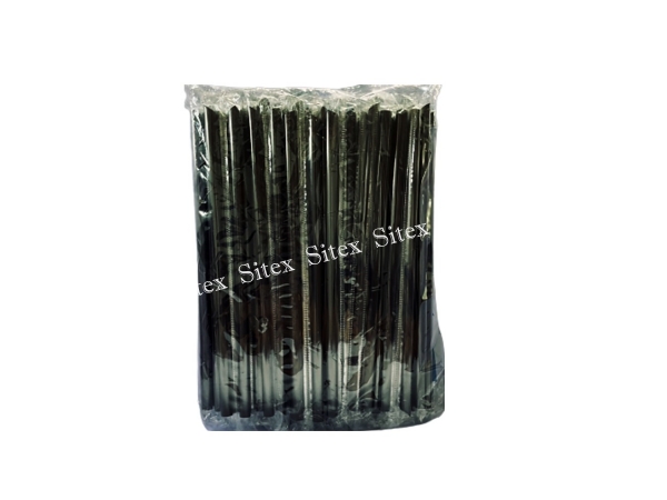 หลอดตรงปลายแหลมสีดำห่อฟิล์มขนาด 6 ml.