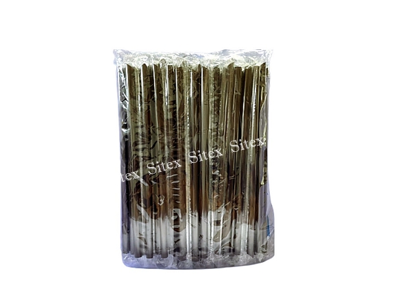 หลอดตรงปลายแหลมสีน้ำตาลห่อฟิล์มขนาด 6 ml.